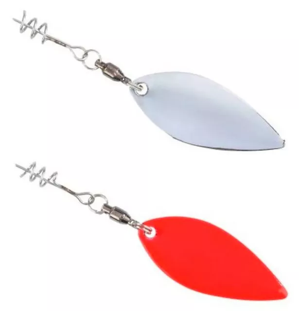 Balzer Shirasu Screw Spinner Blades S / M / L 2er Pack Spinnerblätter Gummifisch
