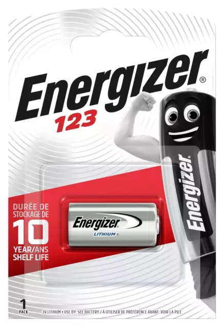 4 x Energizer CR123 CR17345 CR123A Lithium Photo Foto Batterie 3V im Blister