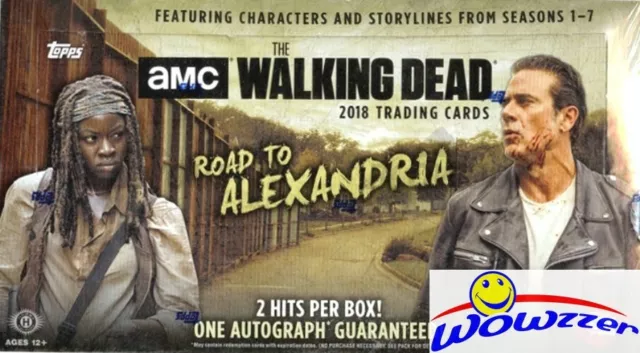 2018 Topps The Walking Dead Road to Alexandria Factory Sealed HOBBY Box-2 HITS!