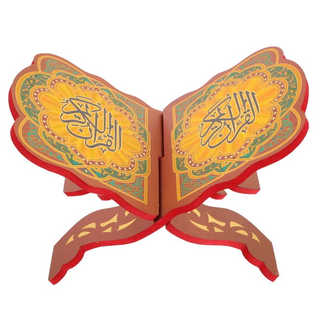 AMONIDA Koranständer Aus Holz - Elegantes Bücherregal Für Quran & Bücher