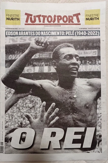 Giornale Tuttosport 30/12/2022 - Pelè Edson Arantes O Rei