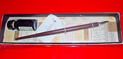con Punta di Inchiostro per la Scrittura di Calligrafia Rosso Penna stilografica a Forma di Piuma Realizzata a Mano jiulonerst 