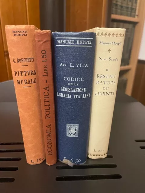 lotto libri manuali HOEPLI antichi