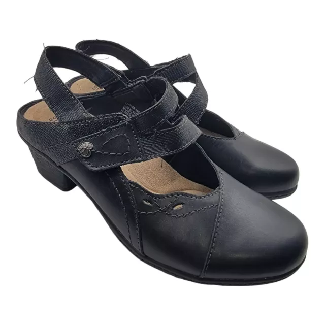 EARTH ORIGINS Marietta Melanie Heels 6.5 Black Slingback Heel Comfort