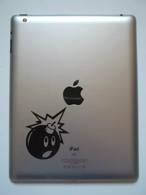 1 x Cartoon Bomb Decal - Vinyl Sticker iPad Mini Air Pro Tablet laptop