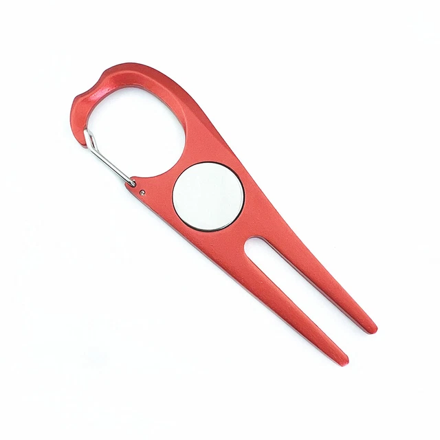 Pitchfork Putting Green Fork Training Golf Divot Pitch Repair Tool (Red) FS2#