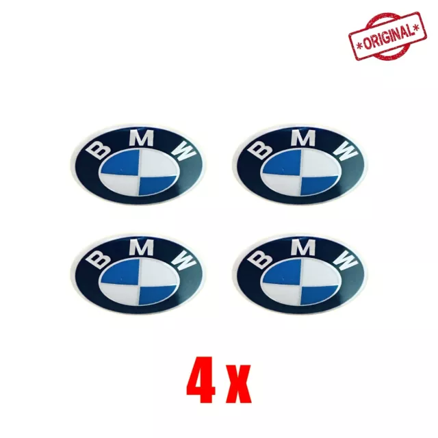 4X ORIGINAL BMW Emblem Plakette Aufkleber M-Zeichen Alufelgen