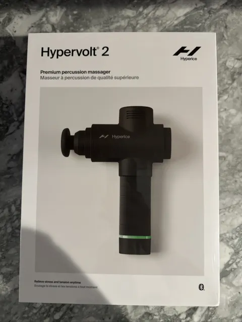 Dispositivo de masaje de percusión Hyperice Hypervolt 2 - negro (53200 038-01) NUEVO