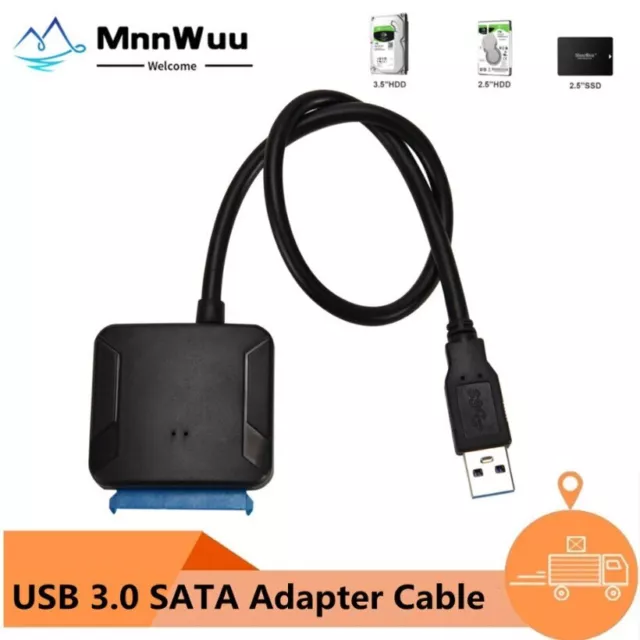 USB 3.0 To SATA 3 Cable Adapter  Cables Support 2.5/3.5 Inch External HDD SSD