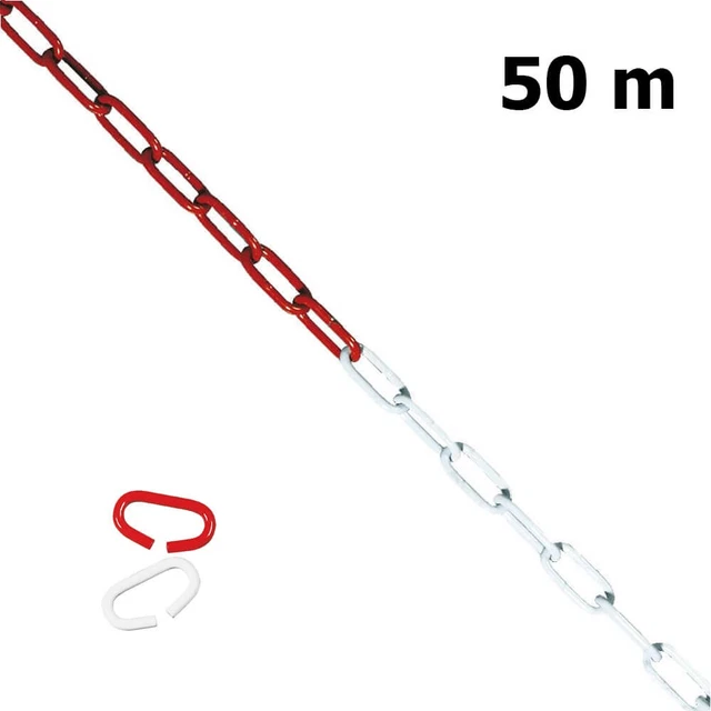 Absperrkette Rot Wei Metall