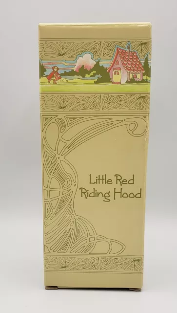 Fairy Tale Collection Little Red Riding Hood Avon Porcelain Doll & Stand 1985 2