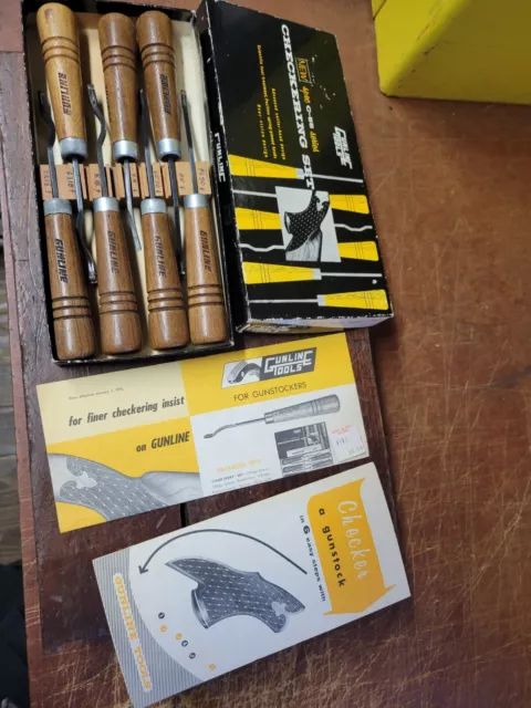 6pc Checkering Gunsmith Tool Kit with patterns