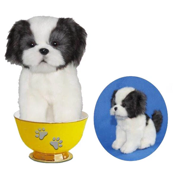 Black shih deals tzu stuffed animal