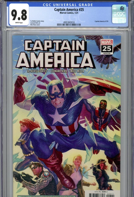 Captain America #25 (2021) Marvel CGC 9.8 White Alex Ross