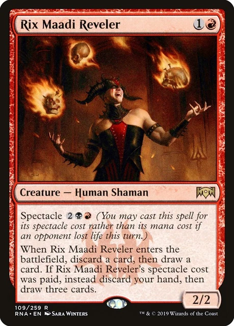 Rix Maadi Reveler 2x FOIL RNA MTG Ravnica Allegiance Rare MINT red Rix Maadi Reveler 2x FOIL RNA MTG Ravnica Allegiance Rare MINT red