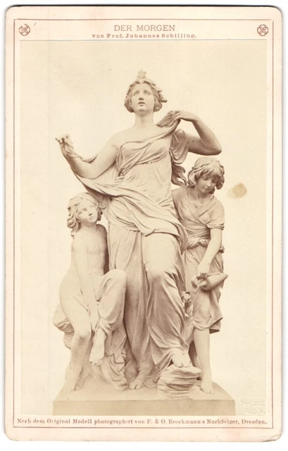 Fotografie F. & O. Brockmann, Dresden, Plastik Der Morgen von Prof. Johannes Sc