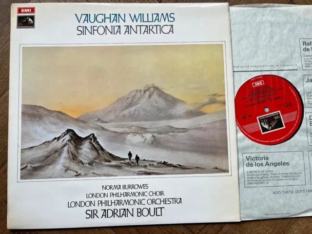 ASD 2631 Vaughan Williams Sinfonia Antarctica Adrian Boult