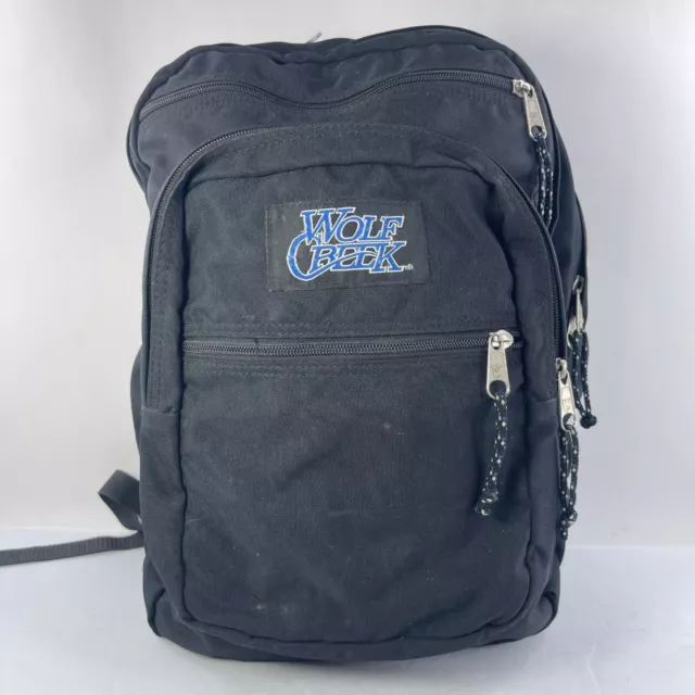 WOLF CREEK JANSPORT backpack Black Nylon Canvas everyday bag