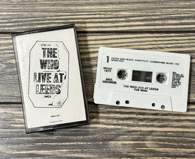 VINTAGE 1990 THE Who Live At Leeds Mca Cassette Tape 24.99 PicClick