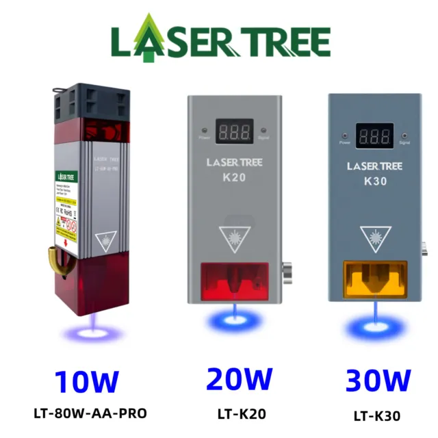 LASERTREE 10/20/30W Optische Leistung Laser Modul Kit für Laser Schneiden Gravur