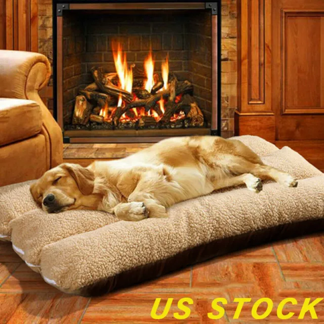 Pet Bed Mattress Dog Cat Cushion Pillow Washable Soft Winter Warm Blanket XL