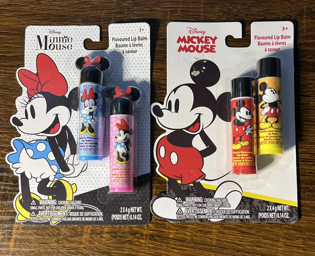 ⚡4 LIP BALM Disney Mickey Mouse & Disney Minnie Mouse  - NEW IN PACKAGES