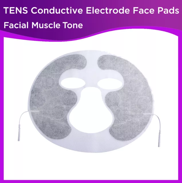 Conductive TENS Electrode Face Pads with Pigtail for TENS Machine Massager Unit