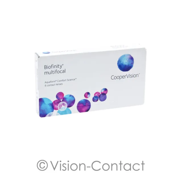Biofinity multifocal 1 x 6 multifokale Kontaktlinsen Monatslinsen Cooper Vision