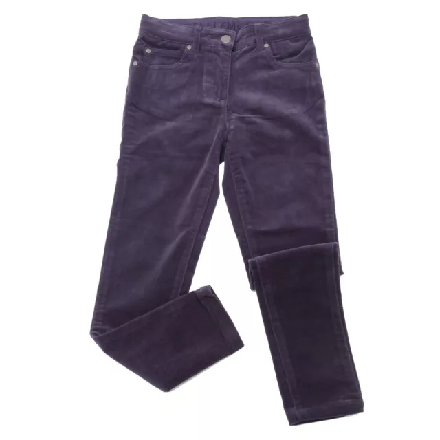 5181AE pantalone bimba girl STELLA McCARTNEY KIDS velvet trousers blue