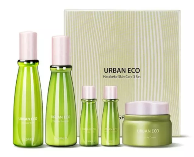 the SAEM Urban Eco Harakeke Skin Care 3 set Moisturizing K-Beauty