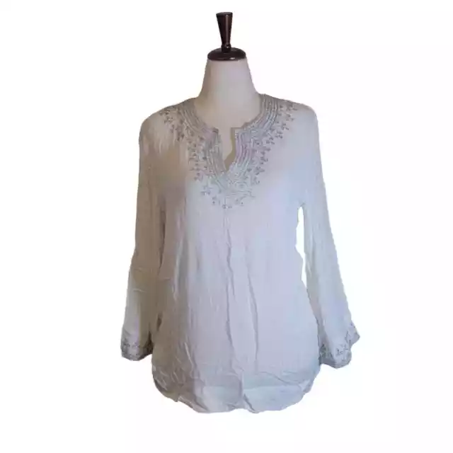 525 America white long sleeve top size extra large.  NWT!!!