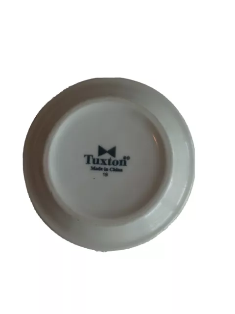 Tuxton Made In China #19/White Soup Side Bowl/Good Condition/Vintage Pottery