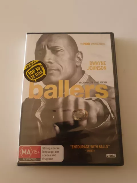 Ballers : Season 1 (2015 : 2 Disc DVD Set) Brand New Sealed In Plastic Region 4