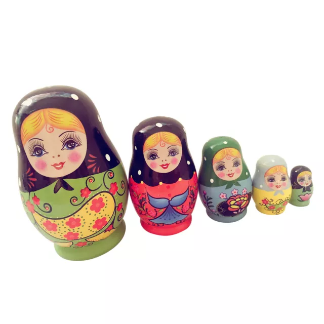 Poupée de nidification russe 5 pièces Mini poupées jouets pingouin pour la