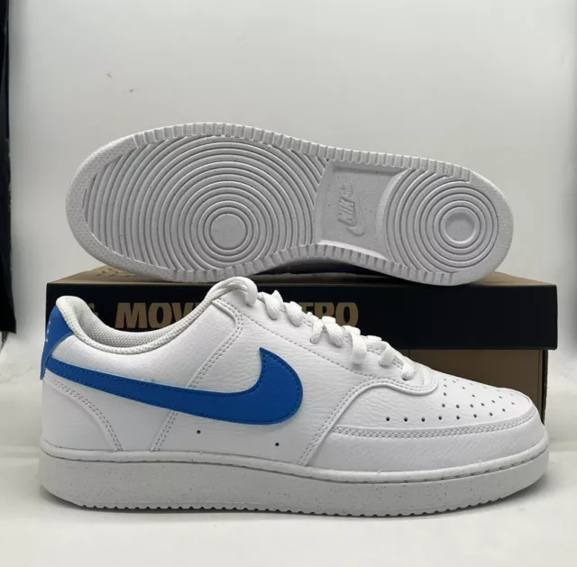 NIKE COURT VISION Lo NN White Photo Blue Sneakers DH2987-105 Mens Size ...