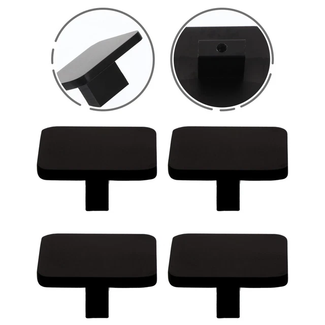 4 Pcs Decorative Cabinet Handles Replacement Office Square Doorknobs Kitchen