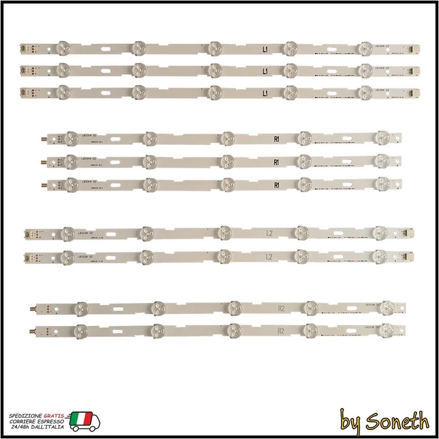 UTILI STRISCE CHIP TV LC Accessori 15000-17000K Retroilluminazione EUR - Foto 7