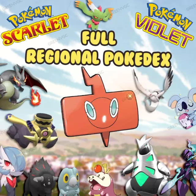 ✨ COMPLETE PALDEA POKEDEX ALL NEW SHINY ✨🍊 Pokemon Scarlet Violet  escarlata 🍇