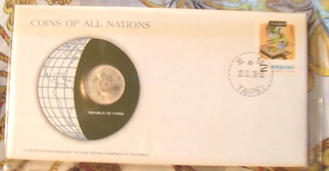 Coins of All Nations Republic of China Taiwan 六十五 1976 1 Yuan UNC Y#536