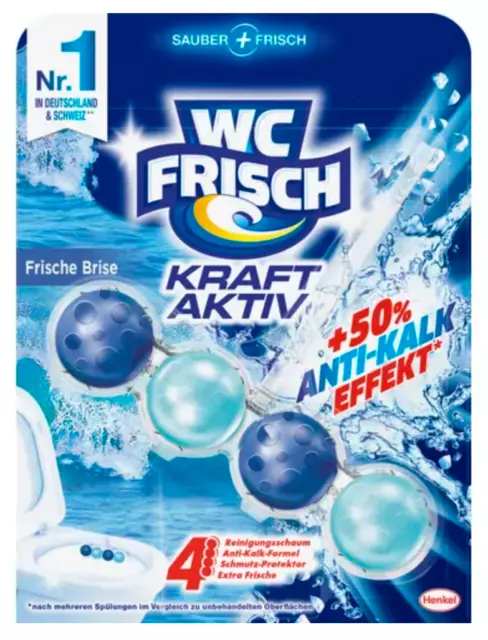 WC FRISCH Kraft Aktiv Frische Brise Anti Kalk WC Reiniger, 10er Pack 2