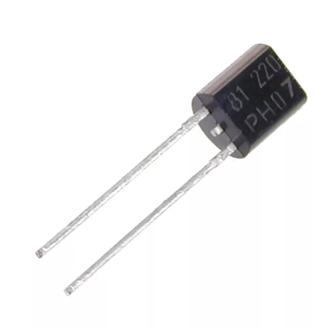 KTY81-220 Temperatur-Sensor 2000R bei 25°C ±2% TO92-2