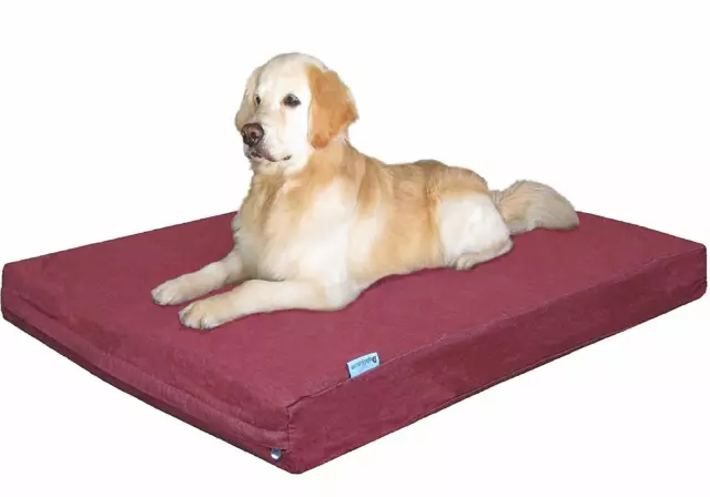 55X37"X4" Extra Large Memory Foam Orthopedic Washable Waterproof Pet Dog Bed XXL