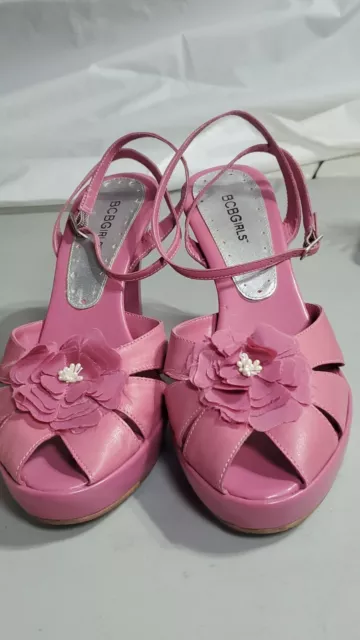 Bcbg girls pink high heels strappy 9 women's