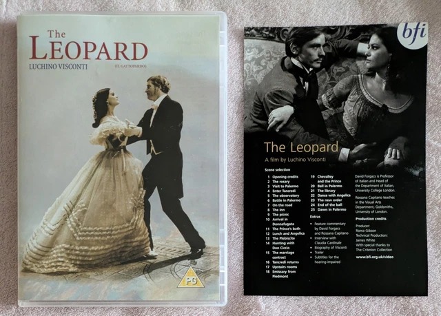 THE LEOPARD (1963) UK DVD w/ LEAFLET ITALIAN FILM BFI BURT LANCASTER ...