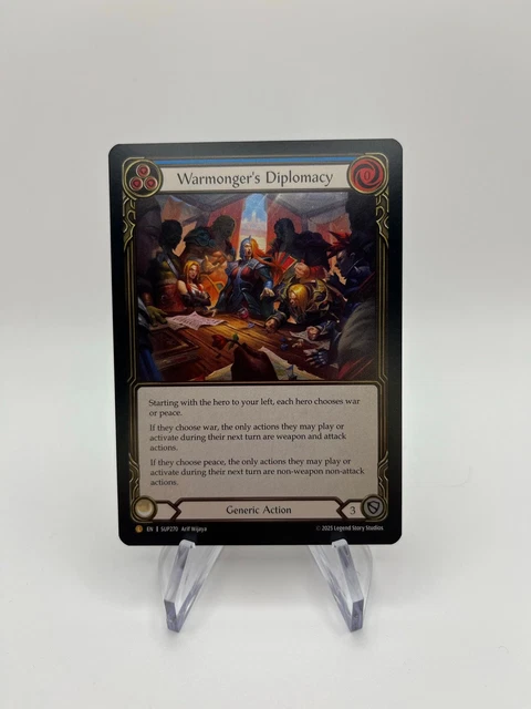 Warmonger's Diplomacy [Flesh and Blood] FAB Warmonger´s Diplomacy