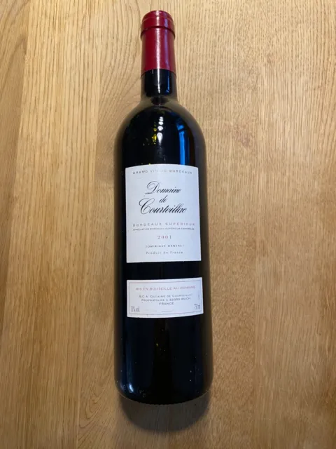 Domaine de Courteillac 2001 Grand Vin de Bordeaux Supérieur DOMINIQUE MENERET