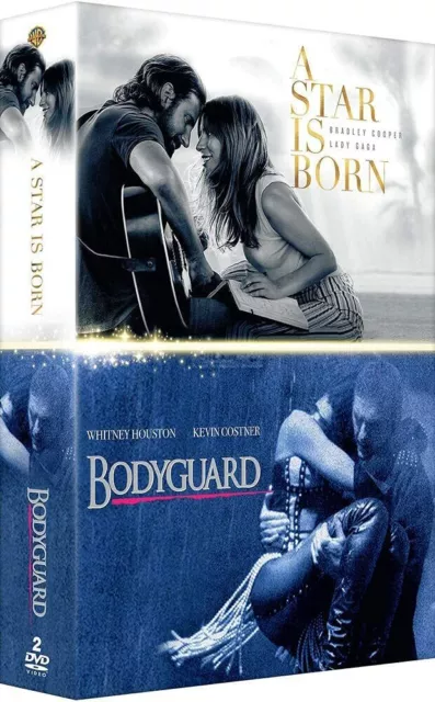 COFFRET 2 DVD *** BODYGUARD + A STAR IS BORN *** ( Neuf sous blister  )