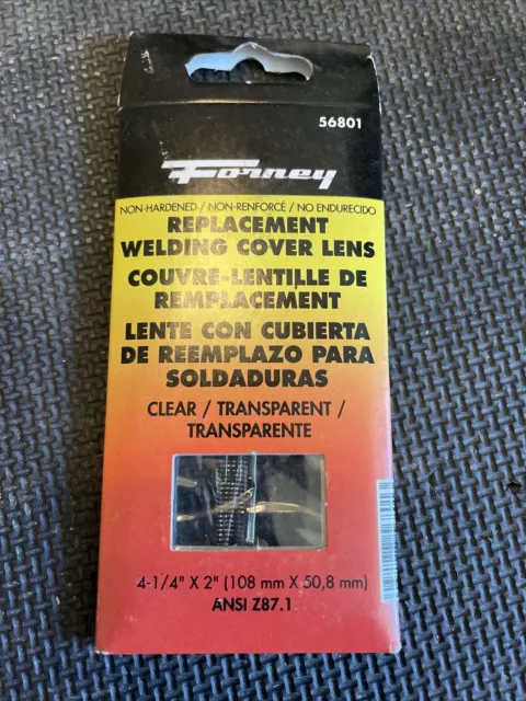 FORNEY #56801 Clear REPLACEMENT WELDING COVER LENS 4.25 X 2"