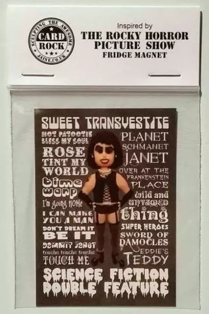 Inspired by Rocky Horror Picture Show Fridge Magnet Birthday Secret Santa NOT 3D