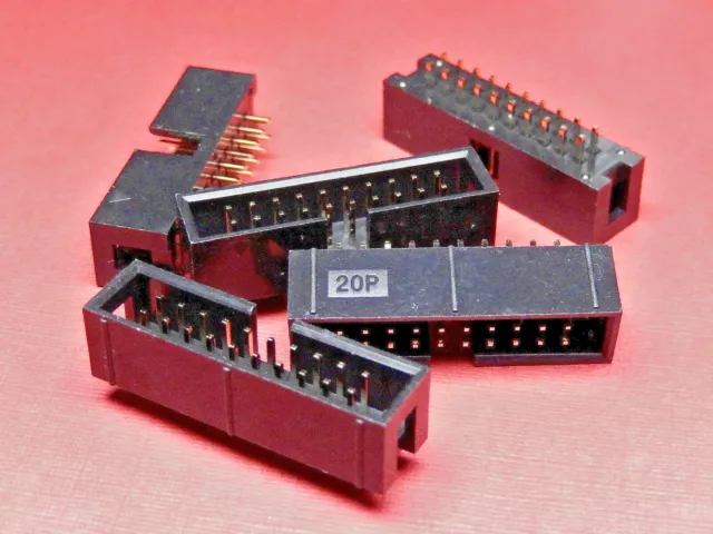 5x Box Header 20 WAY Straight PCB Termination TI20BHS TAICOM